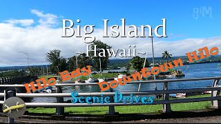 Scenic Relaxation  Hilo Bay and Downtown Hilo  Hawaii Big Island TownTravelHomes [upl. by Arinaid]