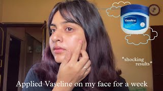 I Applied Vaseline On My Face Everyday For One Week did not expect this [upl. by Alexio]