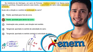 ENEM 2020 Digital  No Autódromo de Interlagos um carro de Fórmula 1 realiza a curva S do Senna num [upl. by Ailana821]