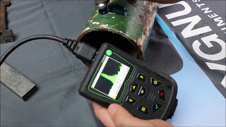 Cygnus MK5 Thickness Gauge  AScan on Corrosion Demonstration [upl. by Nitas]