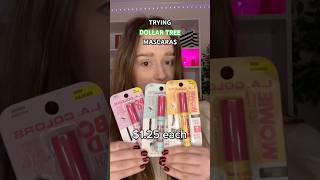 TRYING DOLLAR TREE MASCARAS 😨 [upl. by Suk]