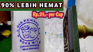 STEMPEL CUP  modal HEMAT jualan minuman kekinian [upl. by Olodort]