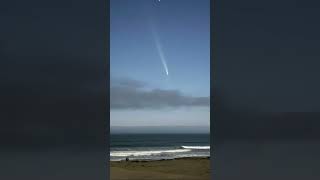 The comet over Cayucos beach comet cayucos beach pacific sky astronomy [upl. by Valery]