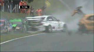 BTCC Crashes 2007 [upl. by Ilowell]