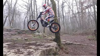 TRIAL Training Janvier 2021 Larchant Montesa 4RT REPSOL 2021 🎧 [upl. by Dewie2]