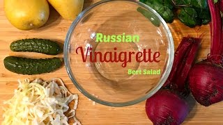 Russian Beet Salad Vinaigrette Recipe [upl. by Adlaremse]