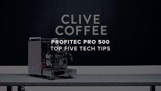 Profitec Pro 500 PID  Tech Tips [upl. by Atauqal]