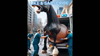 Doctors save pregnant mare horse mare pregnant humanity helptheanimals horselover foal [upl. by Vachill784]