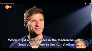 Müller Neuer and Lahm making fun of Kramers memory loss during World Cup final [upl. by Zerline]