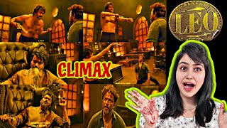 LEO MOVIE CLIMAX SCENE REACTION  Thalapathy Vijay  Priyanka world [upl. by Aerahs]