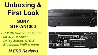 Unboxing and First Look Sony STRAN1000 receiver [upl. by Atsirt]