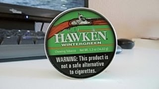 Hawken Wintergreen Chewing Tobacco  Chew in einer Dip Dose [upl. by Roobbie]