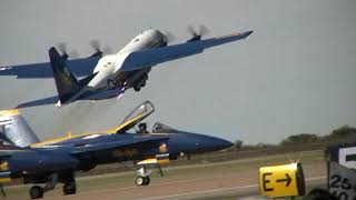 The Blue Angels Jet Assisted Fat Albert C130 [upl. by Suoiradal115]