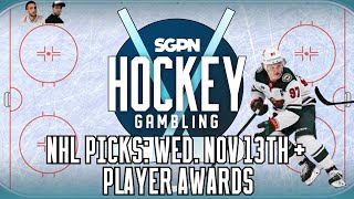 NHL Picks Predictions amp Best Bets Nov 13th  Player Awards [upl. by Asher398]