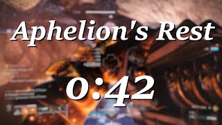 Aphelions Rest Legend Lost Sector in 42 seconds Solar Warlock Season of the Wish [upl. by Galligan]