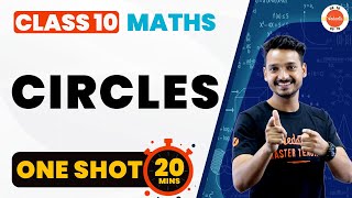 Complete Circles One Shot in 20 Mins  CBSE Class 10 Maths Chapter10 Cbse2024Exam [upl. by Tenaej594]