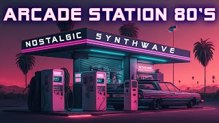 Arcade Station 80s 👾️ Synthwave  Retrowave  Cyberpunk SUPERWAVE 🚗 Vaporwave Music Mix [upl. by Eide]