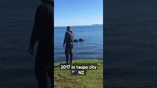 Enjoying lake view of Taupo city 🇳🇿 [upl. by Hnahym]