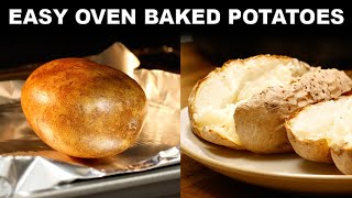 How To Cook Oven Baked Potatoes [upl. by Aoh402]