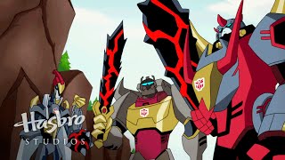 Transformers Animated  The Dinobots Transform  Transformers Official [upl. by Humph]