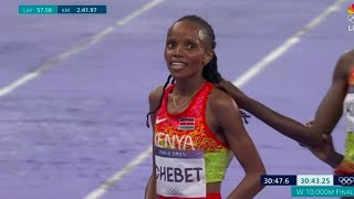 Beatrice Chebet won 10000M Womens Olympics Paris 2024 Race for Kenya Gold [upl. by Eicarg]