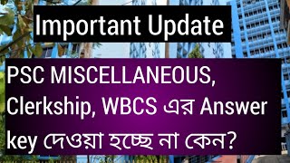 Important update Psc Clerkship question paper Answer key scanned omrPsc miscellaneous answer key [upl. by Eahsram]