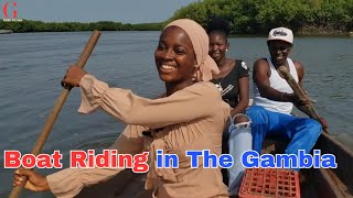 Boat Ride Halahin Bolong in Kartong to Casamance  Gambia to Senegal [upl. by Lose]