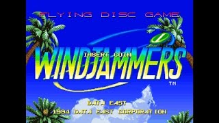 Windjammers Arcade 60Hz  EU  Attract Mode [upl. by Anileve]