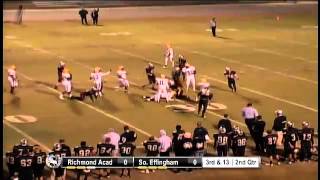 QB Tony Daggett 1st down scramble against Effingham [upl. by Wieche136]