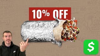 How to Get 10 OFF Chipotle Every Order with Cash App [upl. by Heffron]