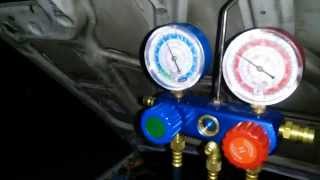 retrofitted R 12 to R152a gauge readings possible bad expansion valve [upl. by Gnahk15]