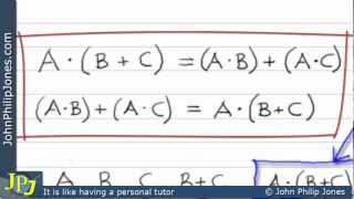 Boolean Distributive Law 3 of 5 [upl. by Imis]