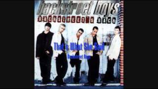 Backstreet Boys Thats What She Said HQ [upl. by Tratner332]