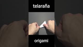 Telaraña de papel paso a paso telaraña origami tutorial short [upl. by Bradney346]