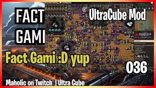 Factorio⚙️➡️  Gains Part 36 ✅ Ultracube Mod🏭⚙️ Gameplay [upl. by Tecu904]