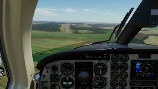 XPlane 12  Pouso SBGP Gavião Peixoto  Piper Cheyenne II [upl. by Cissiee826]