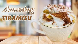 Tiramisu Italian Classic Dessert  Mascarpone Custard Recipe [upl. by Issiah]