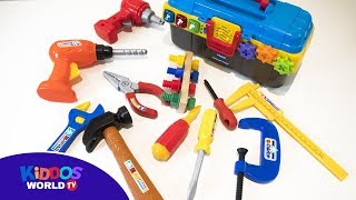 Hand tools for kids  toy handy tools  learn hand tools [upl. by Artcele]