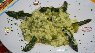 394  Risotto asparagi e zafferanoper chi vuole anche vegano primo facile a base di verdure [upl. by Enajharas]