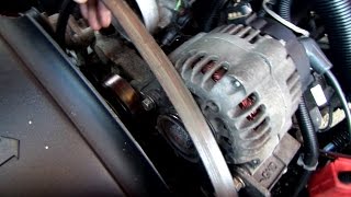 How to replace the serpentine belt in a Chevy truck [upl. by Iinde]