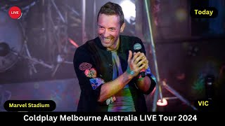 Concert Coldplay 2024 Melbourne Live  Coldplay Melbourne 2024 1 Hour  Coldplay Full Concert Day 3 [upl. by Amsed]