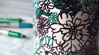 DIY Cómo pintar tazas y objetos de porcelana [upl. by Inafit]