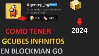 Como tener gcubes infinitos Blockman Go 2024 [upl. by Nosreme]