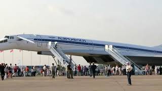 Supersonic passenger airliner Tupolev Tu144 Concordski  Competitor of Concorde [upl. by Romie]