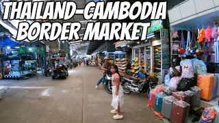 4K ThailandCambodia Border Market  Fake Balenciaga Dior Louis Vuitton all that stuff [upl. by Black594]