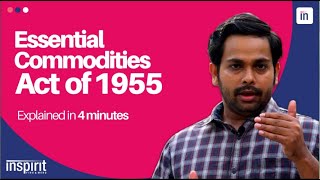 Essential Commodities Act Of 1955 [upl. by Nahgam]