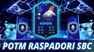 FIFA 22 GIACOMO RASPADORI SBC CHEAPEST SOLUTION  NO LOYALTY [upl. by Nerot814]