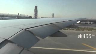 The Emirates Boeing 777300ER  Dubai International Departure  EK029 [upl. by Gerik]