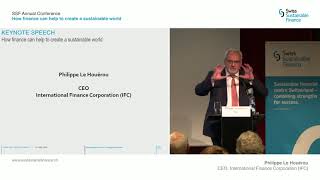 Philippe Le Houérou CEO IFC on investing in SDGs [upl. by Weisman323]