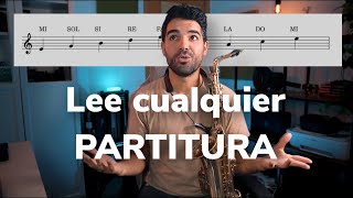 CÓMO LEER PARTITURAS DE SAXOFÓN [upl. by Eceirtal]